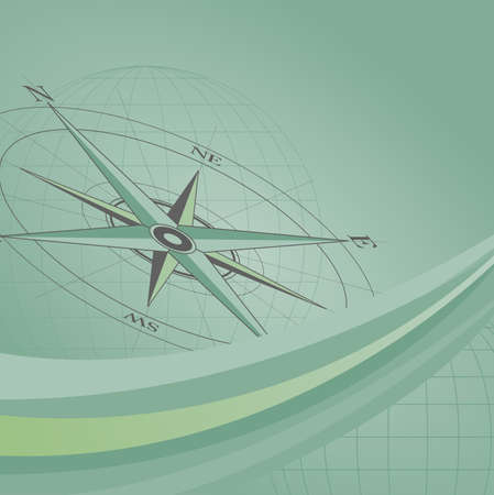 Abstract background with compass iconのイラスト素材