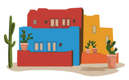 Mexican Villageのイラスト素材