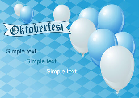 Vector Oktoberfest Celebration Background with Copy space.のイラスト素材