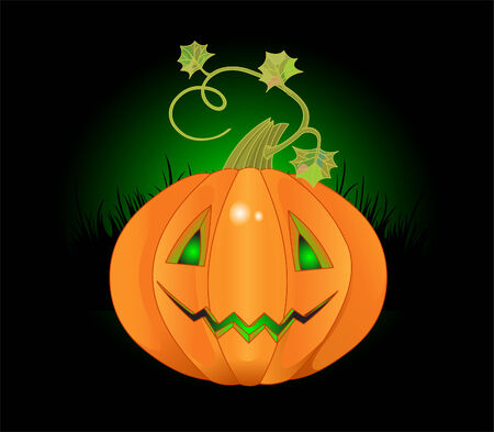 Jack O' Lantern. Vector illustration for Halloweenのイラスト素材