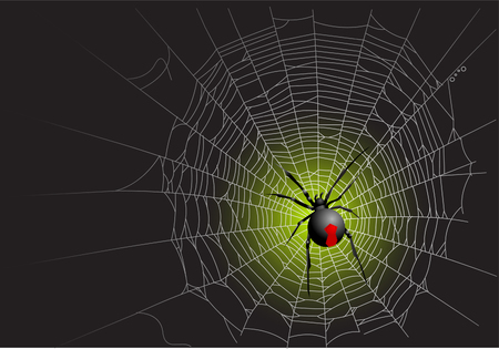 Halloween spider web background. Vector illustration layeredのイラスト素材