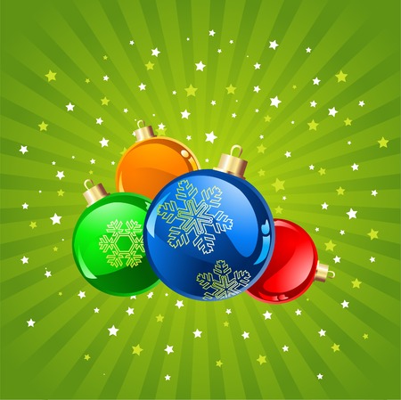 Abstract Christmas background with baubles, element for design,illustration.のイラスト素材