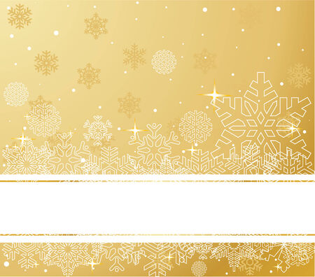 The white snowflakes on top and bottom of the stripe  background のイラスト素材