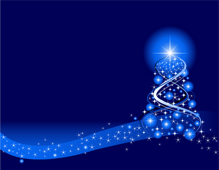 Blue  Christmas Background. Created in Adobe Illustrator.のイラスト素材