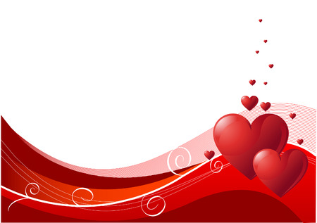Abstract Valentines Day background with hearts. Place for copy\textのイラスト素材