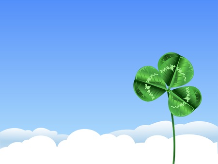 Green clover background for St. Patricks Dayのイラスト素材