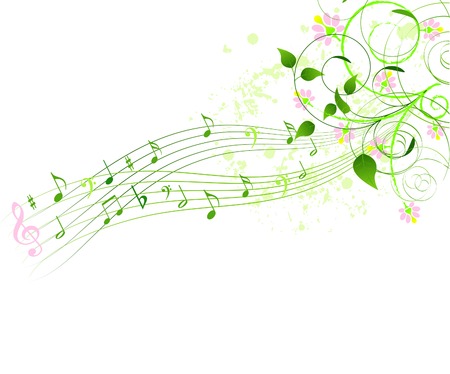 Abstract spring song backgroundのイラスト素材