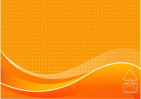 Abstract orange background with place for a textのイラスト素材
