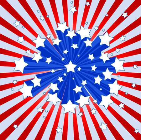 An American starburst backgroundのイラスト素材