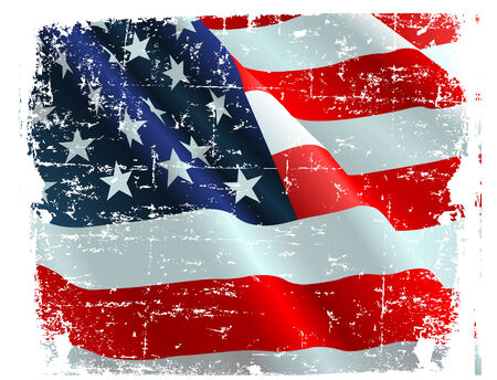 This illustration of USA flag can be used for your design.のイラスト素材
