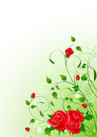 Beautiful Roses floral background with place for copy\textのイラスト素材