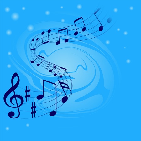 Abstract musical background with place for textのイラスト素材