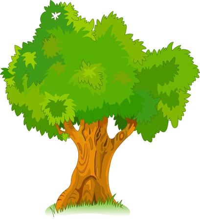 Great old oak tree for your designのイラスト素材