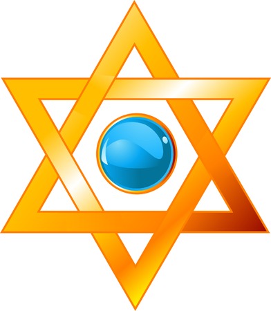 Illustration of star of David (Magen David)のイラスト素材