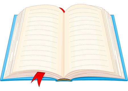 Illustration of open bookのイラスト素材