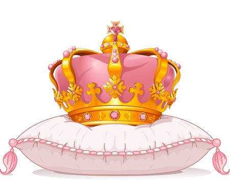 
Adorable crown on the pillowのイラスト素材