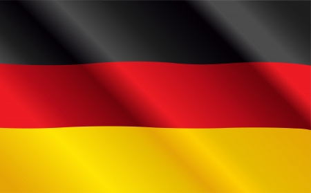 Design of German Flag Flying in the Windのイラスト素材