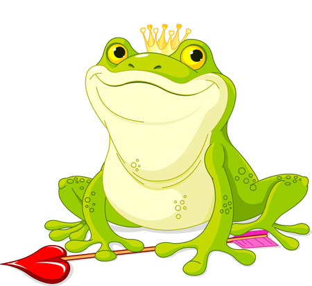 
Frog Prince waiting to be kissedのイラスト素材