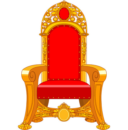 
Old antique armchair on a white backgroundのイラスト素材
