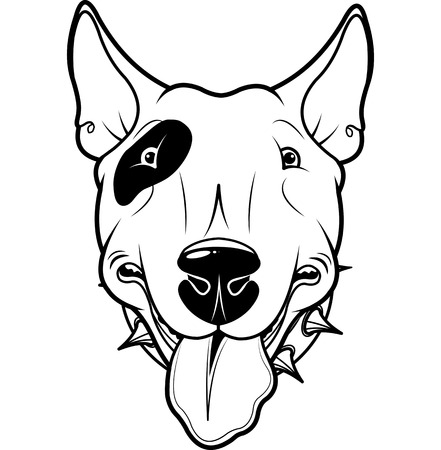 
Illustration of cartoon Bull Terrierのイラスト素材