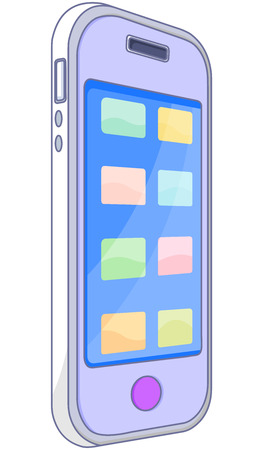 Illustration of a smart phoneのイラスト素材
