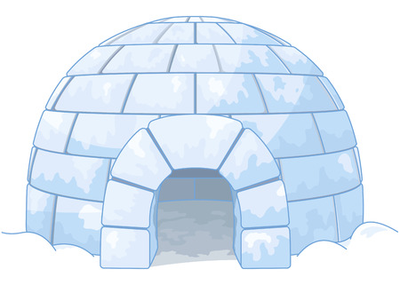 Illustration of an iglooのイラスト素材
