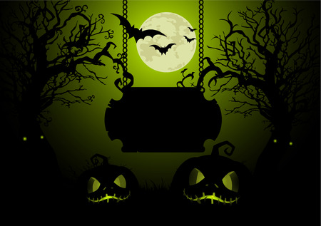 Illustration of Halloween backgroundのイラスト素材