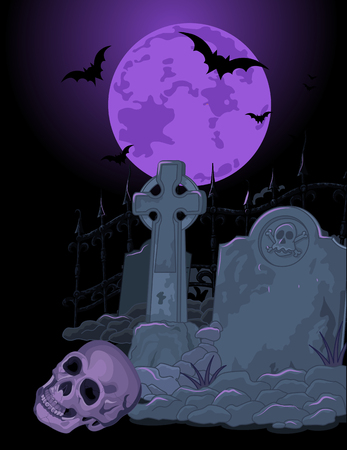 Illustration of Halloween scary backgroundのイラスト素材