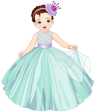 Illustration of Cute Little Princessのイラスト素材