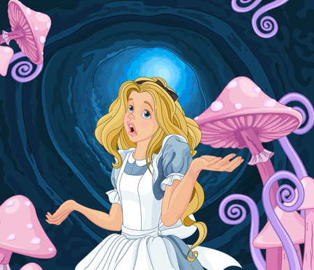 Illustration of Alice extremely confusedのイラスト素材