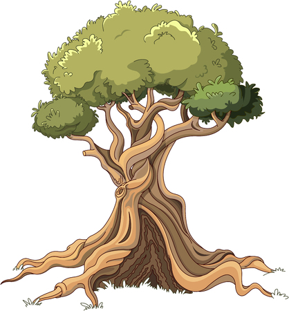 Illustration of majestic treeのイラスト素材