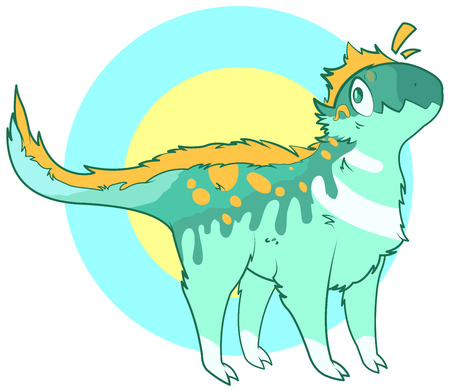 Illustration of cute  dinosaurのイラスト素材