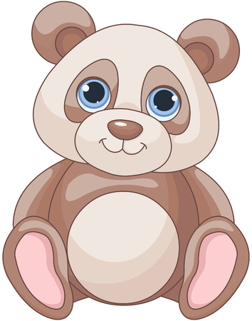Illustration of cute baby Pandaのイラスト素材