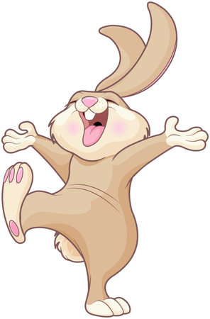 Illustration of cute bunnyのイラスト素材