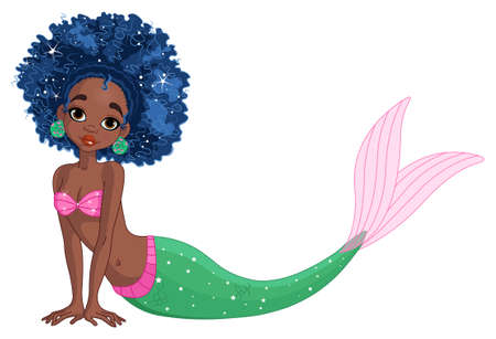 Illustration of a beautiful mermaidのイラスト素材