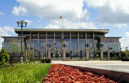 The new residence of President Lukashenko in Minsk, Belarus  May 9, 2014の素材