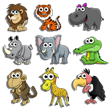 African Animalsのイラスト素材