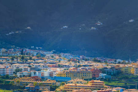 Puerto de la Cruz cityscape in Tenerifeの写真素材