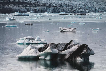 Iceberg in Jokulsarlon summer season in Icelandの写真素材