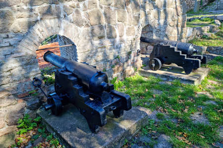 Fort Christianso naval fortress near island Bornholm in the Baltic Seaの写真素材