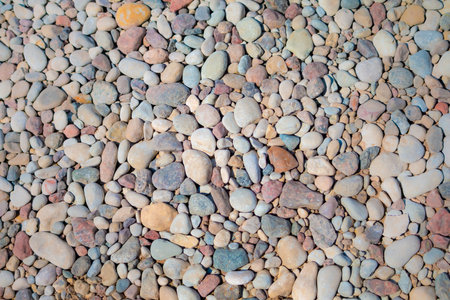 Various round rocks background