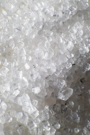 Granulated sugar in glass jar container - Sugar jar