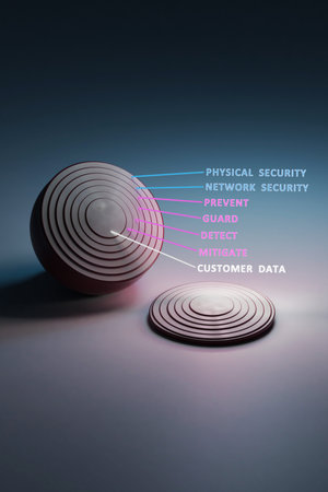Cyber security The Onion framework - multiple layers of protection. Physical security, network...