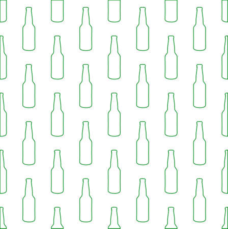 Background with bottles ,seamless pattern with wine bottles,set of colorful bottle on background.のイラスト素材