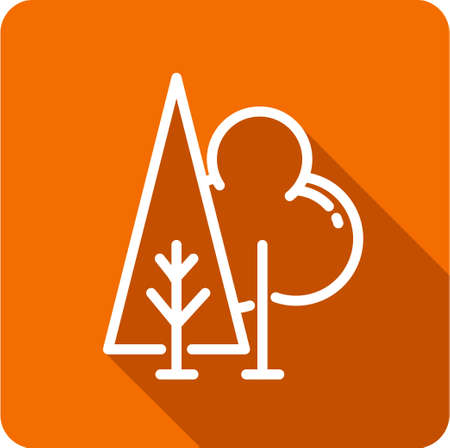 Tree icon. Concept flat style design illustration icon.のイラスト素材