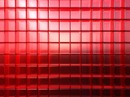 Lot of red rounded glass cubes as fansy background.の写真素材