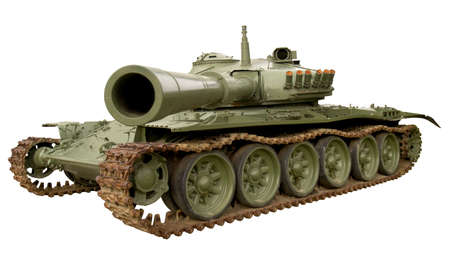 Isolated tank on white.の写真素材