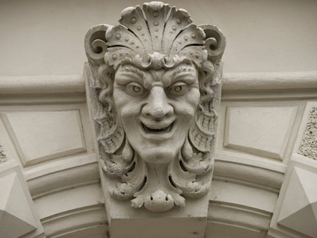 House decoration in Graz Austria in the old part of the cityの写真素材