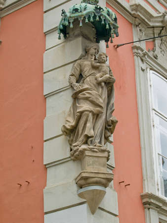 House decoration in Graz Austria in the old part of the cityの写真素材