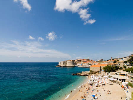 Dubrovnik old town panorama. Summer sunny day.の写真素材
